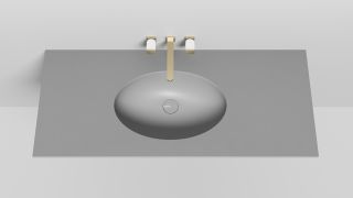 Встраиваемая раковина Salini Marea 12 S-Stone 1101209MRF 55см RAL полностью